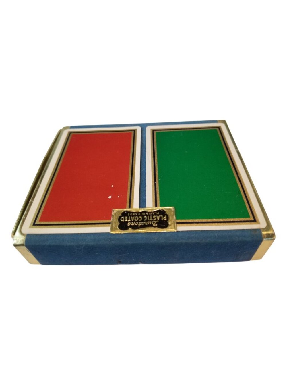 Cards Playing Plastic Coated Duratone Playing Cards set of 2  Full Decks 1 Green